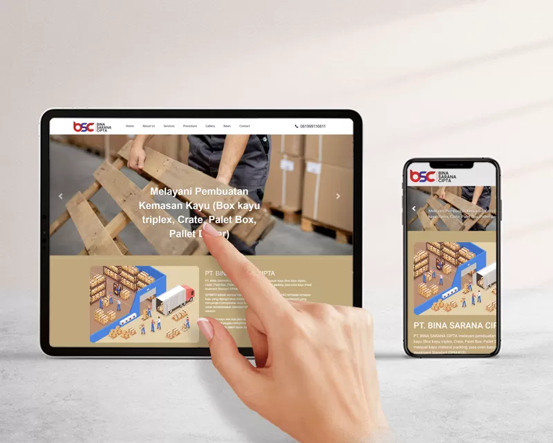 Website PT. Bina Sarana Cipta